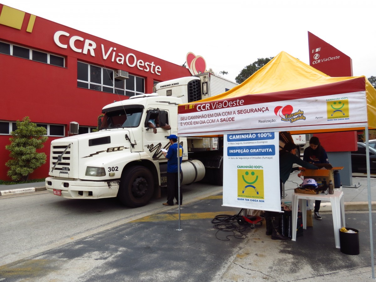 CCR ViaOeste promove check up gratuito em caminhões na Rodovia Castelo Branco