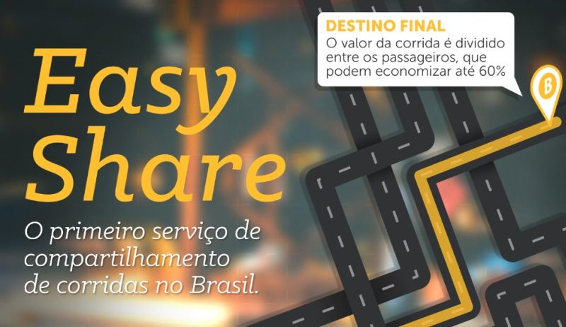 Easy Taxi permite compartilhar corridas