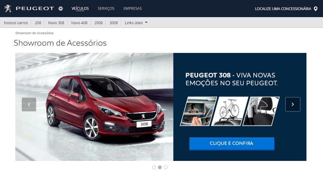 Peugeot lança site para venda de acessórios originais