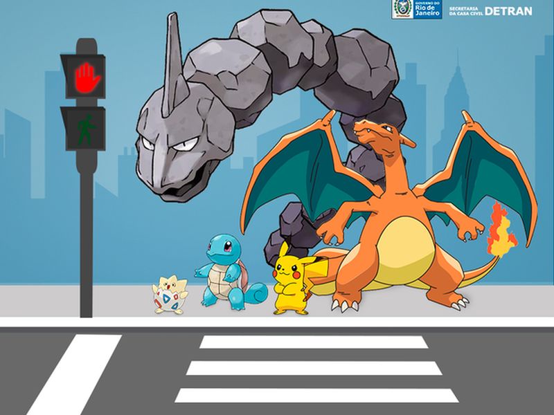 Pokémon Go exige cuidados no trânsito