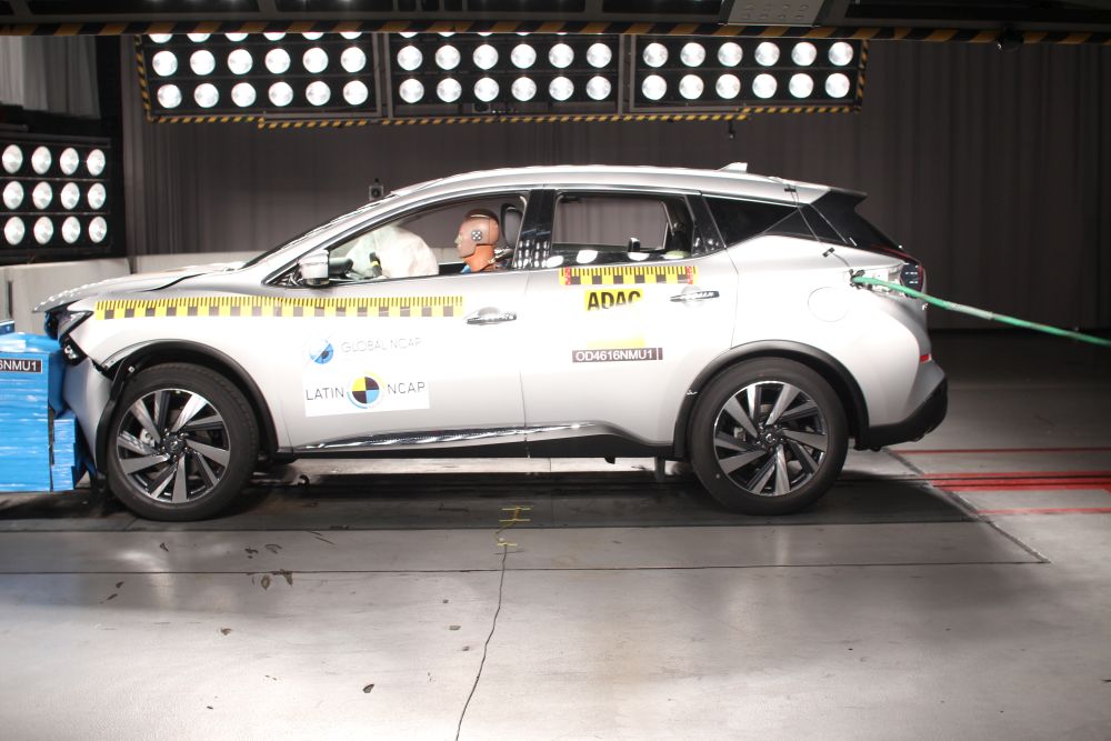 Nissan Murano decepciona no último teste do Latin NCAP no ano