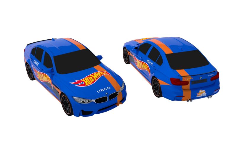 Uber transforma BMW M3 em Hot Wheels para viagens em São Paulo e Curitiba