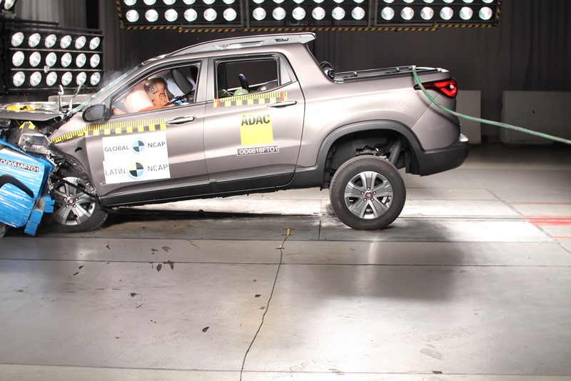 Latin NCAP: Fiat Toro consegue quatro estrelas em avaliação