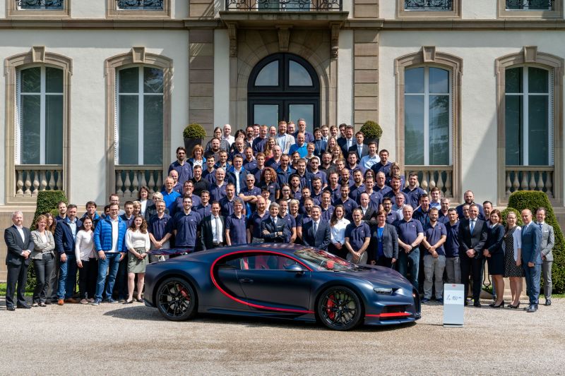 Produção do Bugatti Chiron alcança 100 unidades