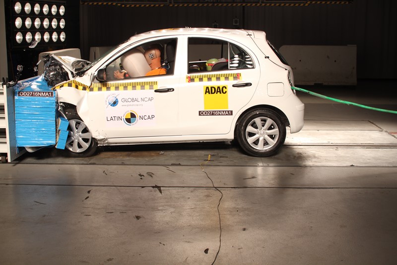 Latin NCAP: Nissan March só consegue uma estrela em novo teste de segurança