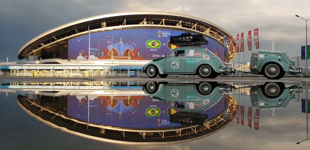 Conheça a história do VW Fusca que saiu do Brasil e acompanhou a Copa do Mundo de 2018