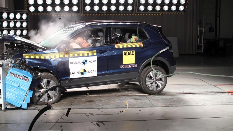 VW T-Cross consegue nota máxima no Latin NCAP; Toyota Yaris alcança quatro estrelas