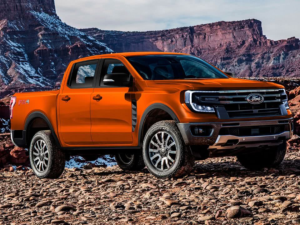 Ford Ranger 2023 tem visual REVELADO em testes nas ruas no estilo da Ford F-15