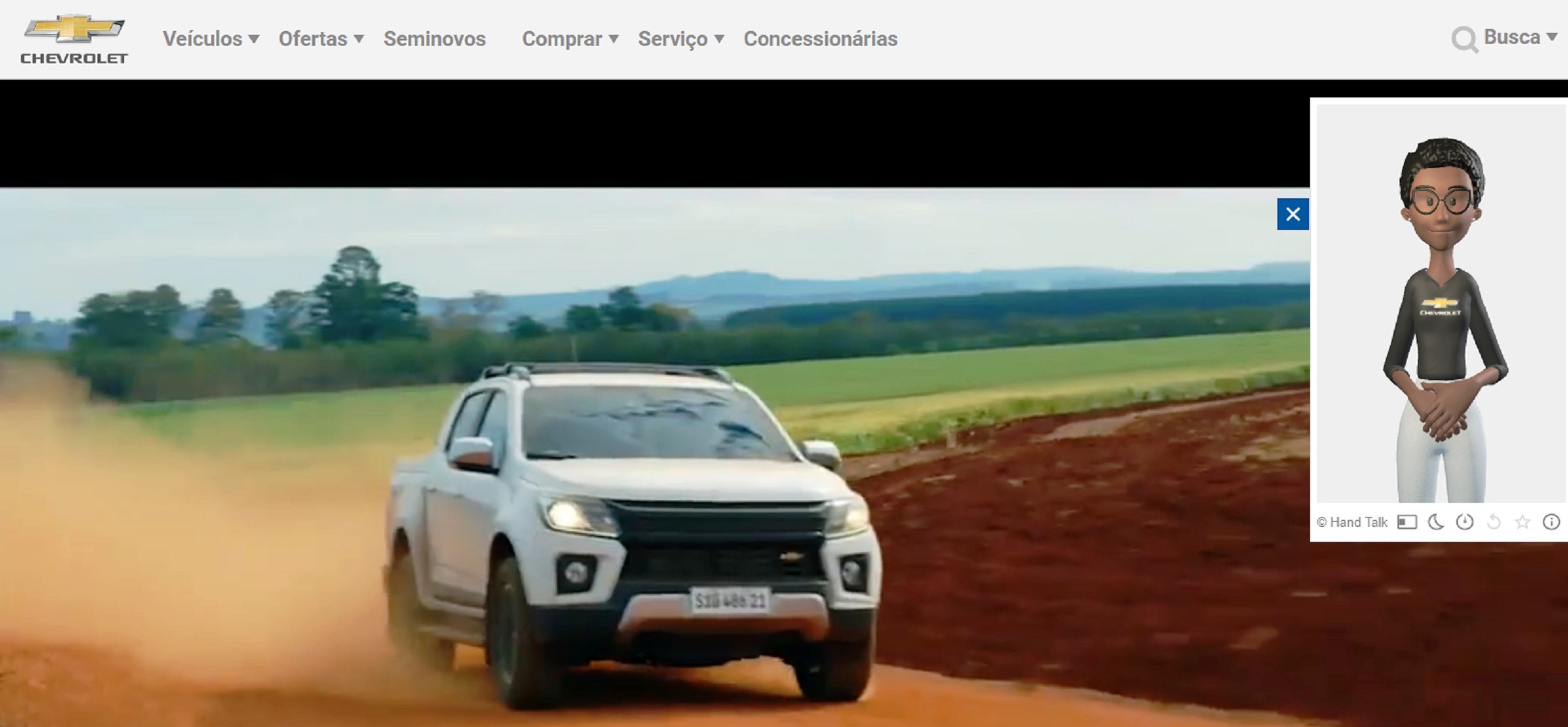 Chevrolet lança acesso em Libras em seu site