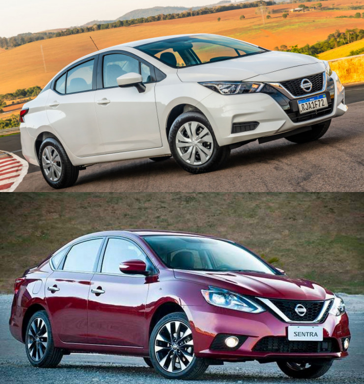 Comparativo: Nissan Sentra seminovo x Versa 0 km; qual sai na frente