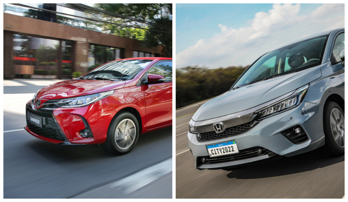 Toyota Yaris x Honda City: qual leva a melhor no duelo dos hatchs