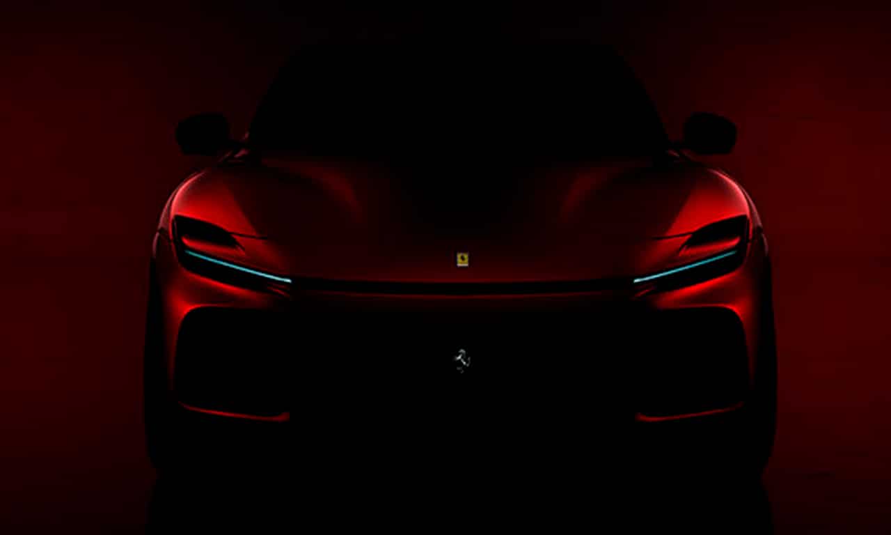 Ferrari Purosangue acaba de ter a primeira imagem oficial divulgada, veja detalhes