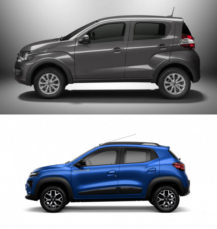 Fiat Mobi Like e Renault Kwid Like: veja os detalhes dos carros mais baratos do Brasil