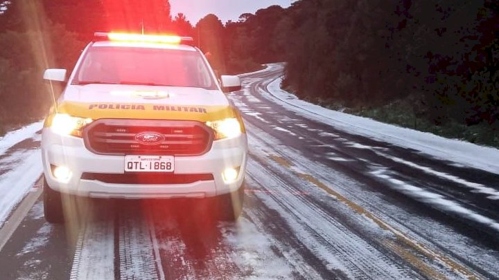 Veja os cuidados de conduzir o veículo em estradas congeladas, situação que tem se tornado comum no sul do país