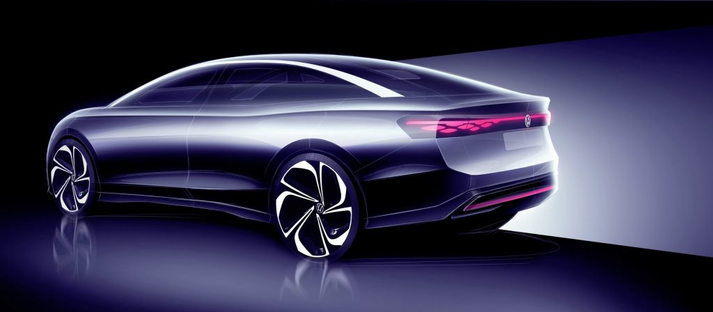 O ID. Aero será o próximo sedã totalmente elétrico da VW. O modelo será revelado hoje, 27, em forma de conceito; confira