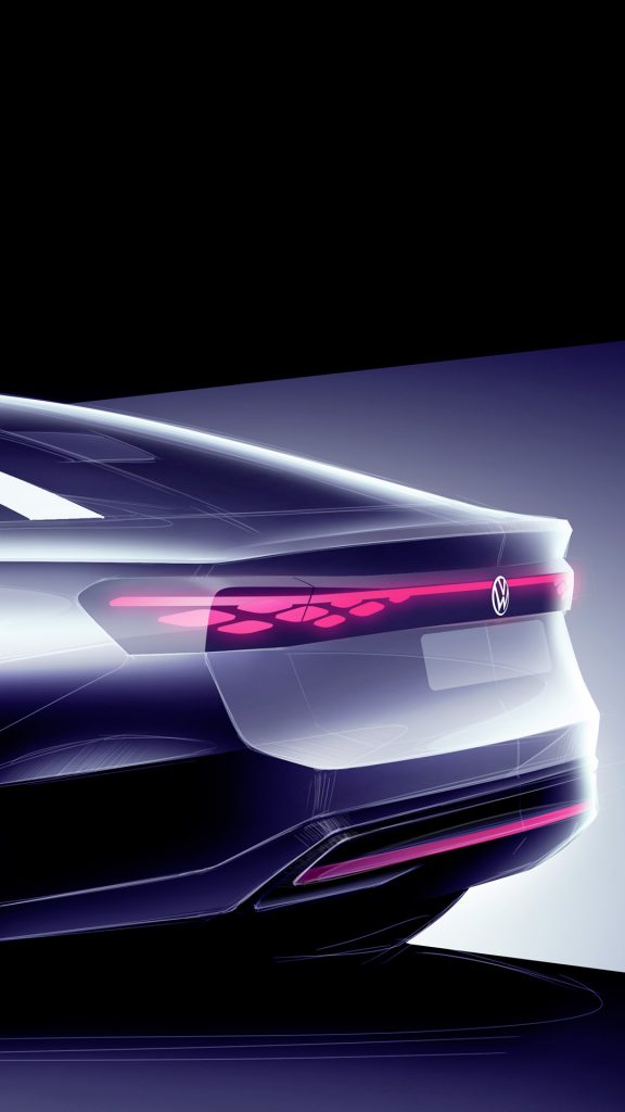 O ID. Aero será o próximo sedã totalmente elétrico da VW. O modelo será revelado hoje, 27, em forma de conceito; confira