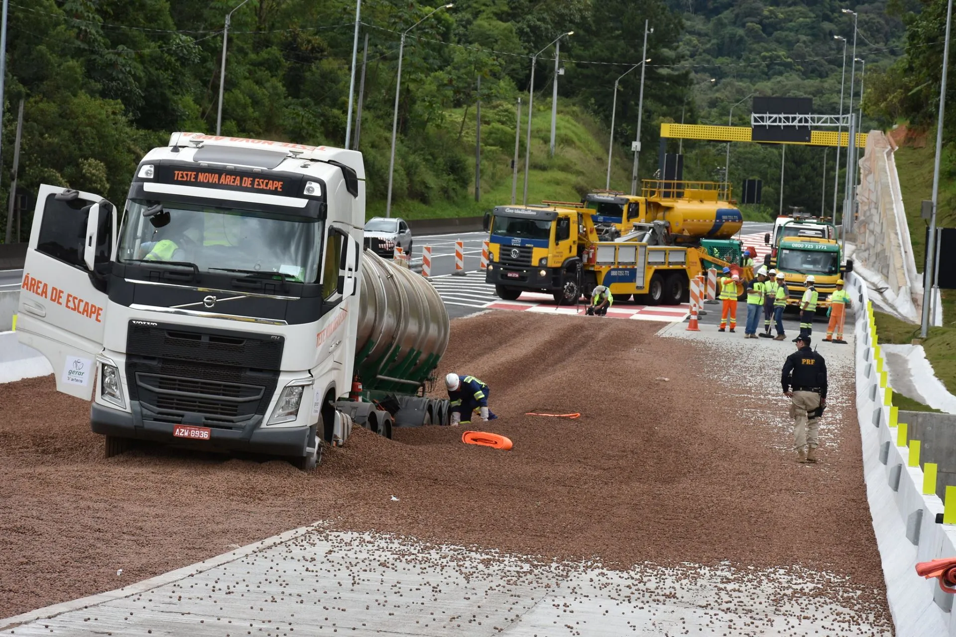 Rampas de escape de rodovia paulista é acionada 918 vezes