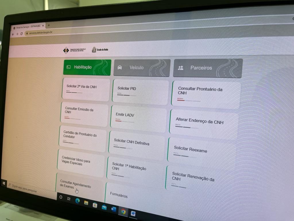 site do detran ba
