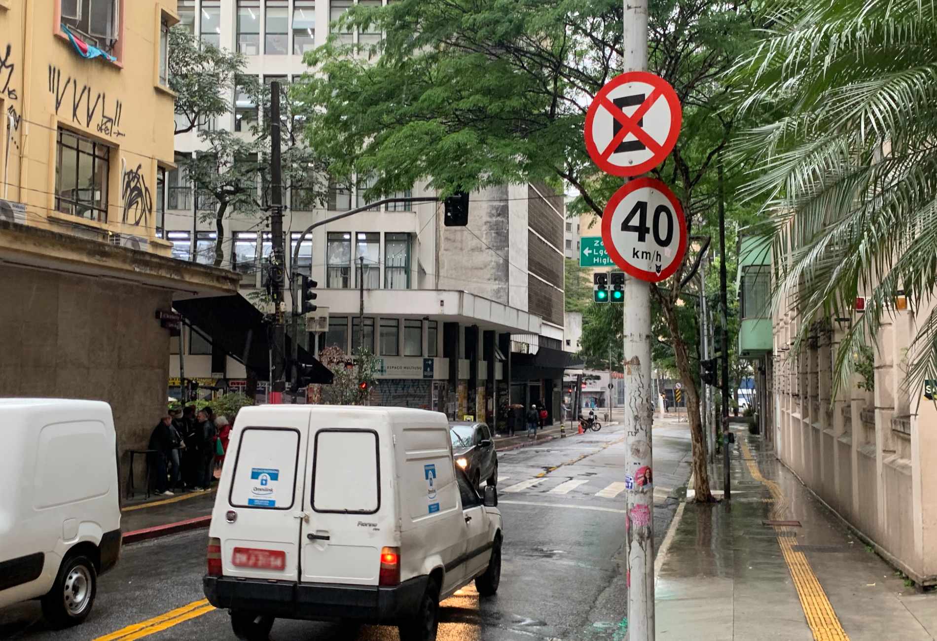 Placa Proibido estacionar São Paulo