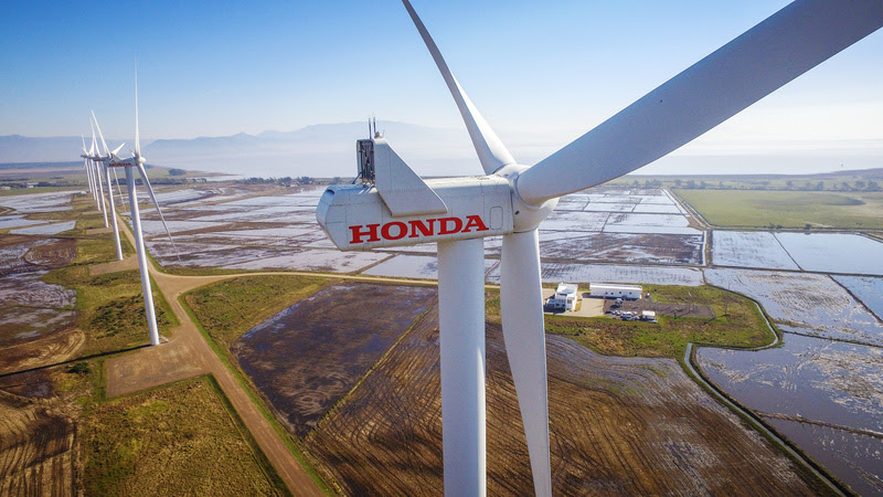 Parque eólico da Honda completa 8 anos e gera energia para produzir carros