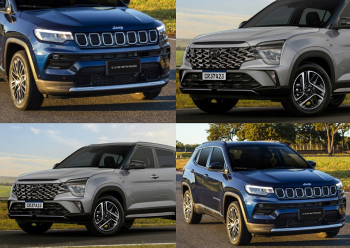 Comparativo Jeep Compass e Hyundai Creta