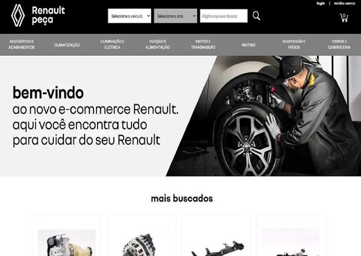 Renault facilita a vida de quem procura por peças originais dos carros da marca