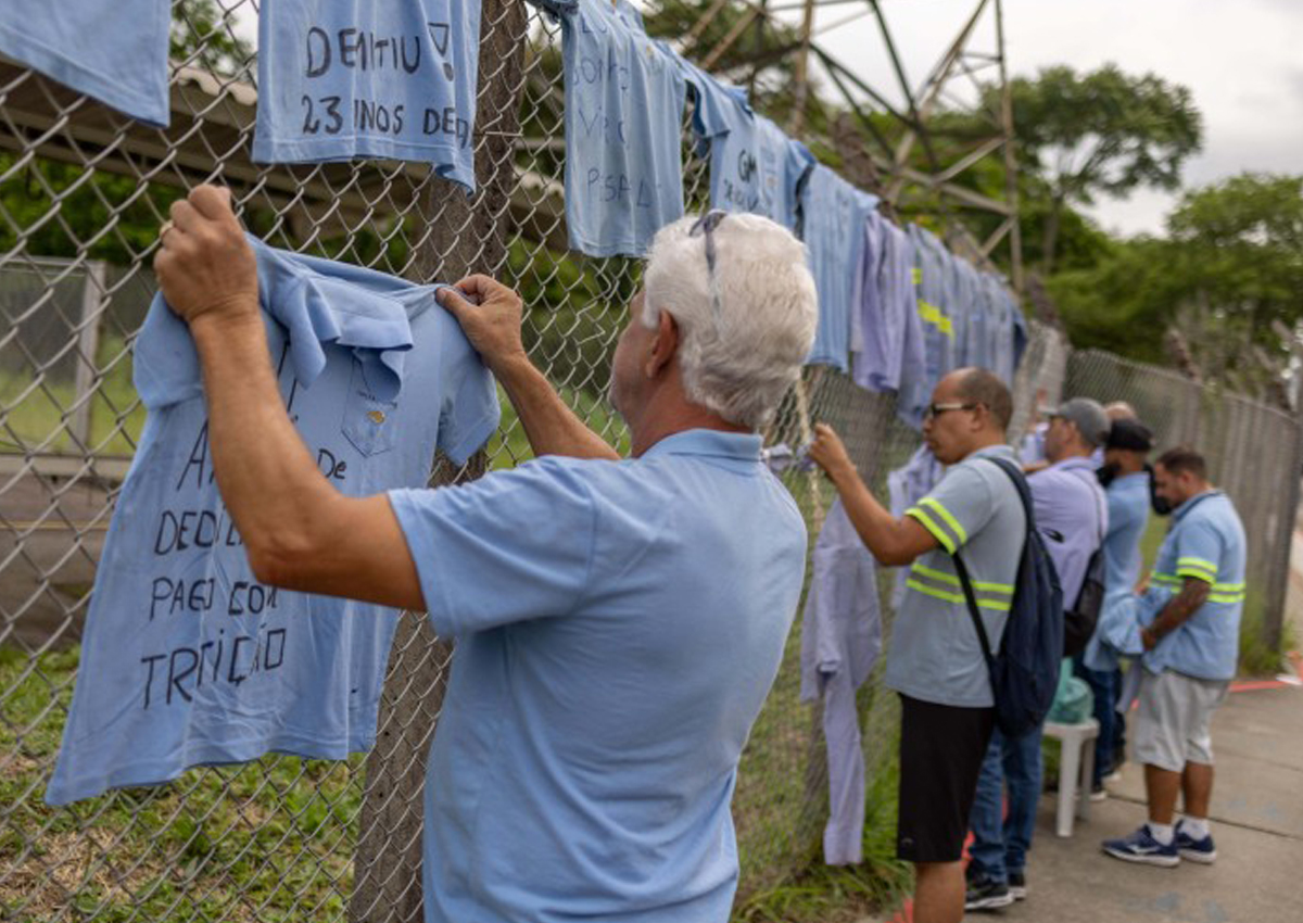 Demissões geram protestos na GM Greve continua - Foto: Sind Metal SJC