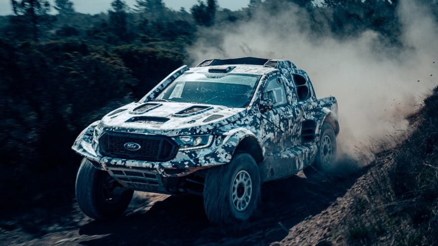 Ford Ranger Raptor que vai competir no Rally Dakar - Foto: Divulgação