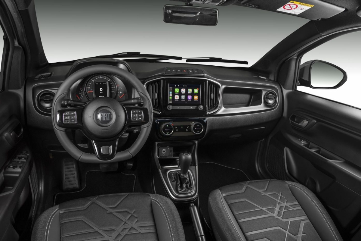 Interior do Fiat Strada (Foto: Divulgação/Fiat)