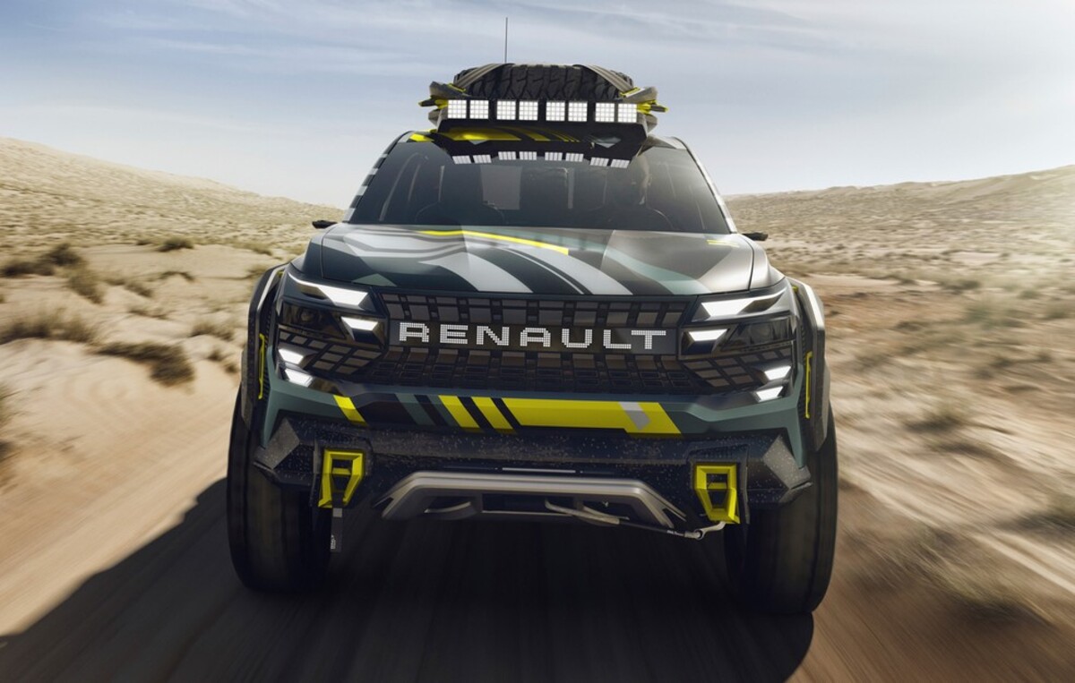 Carro picape conceito Renault Niagara Concept vista de frente