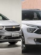 Citroën C3 AirCross ou Chevrolet Spin - Foto: Montagem360