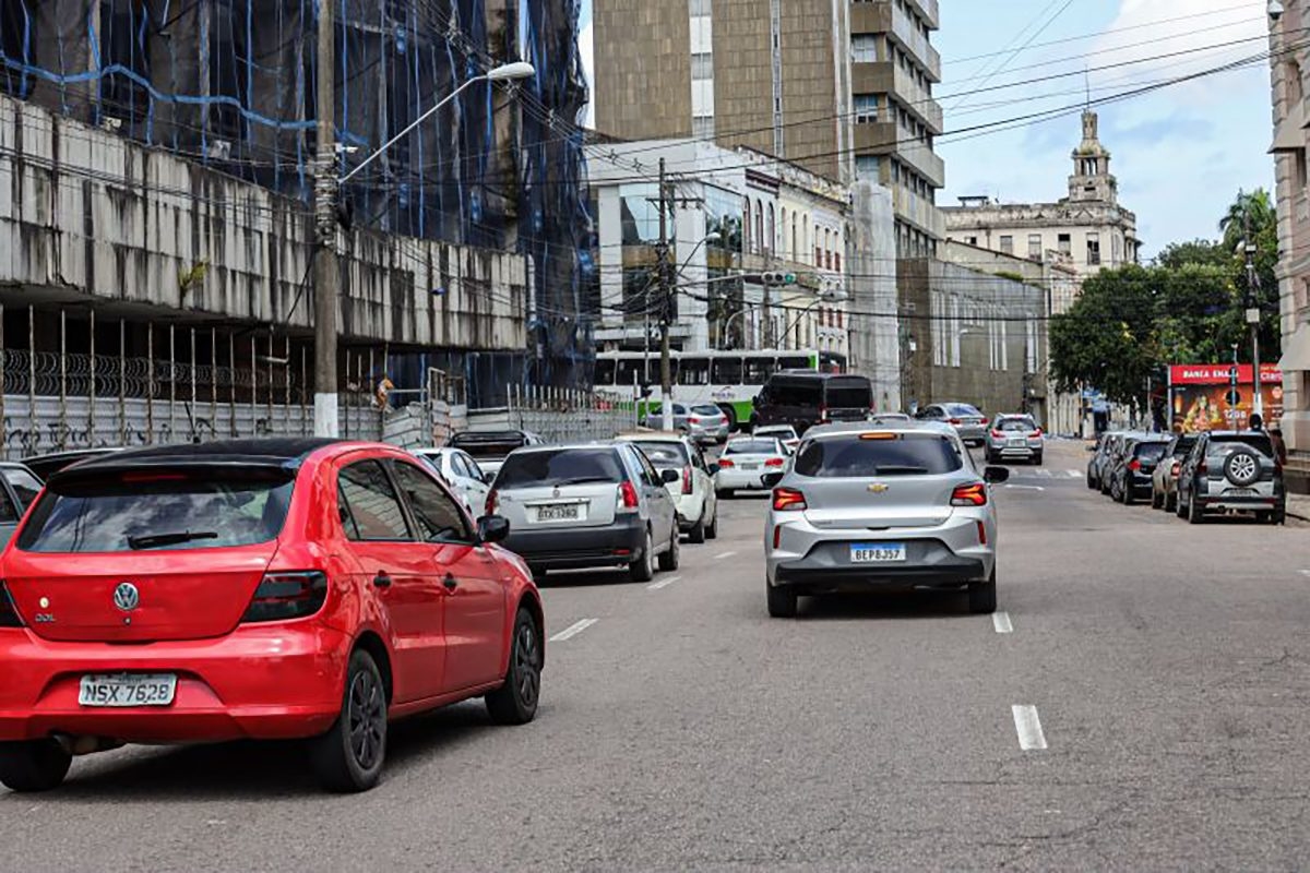 Trânsito em Belém (Foto: Alex Ribeiro/Agência Pará)