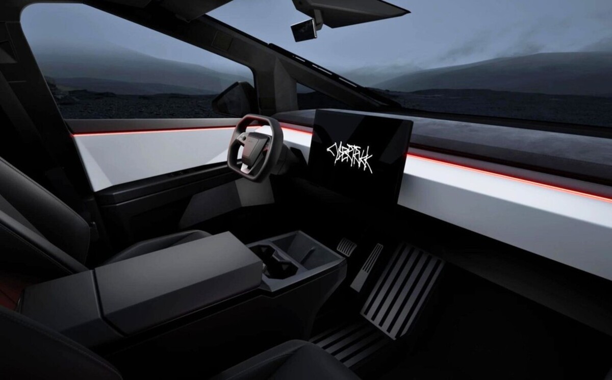 Interior do carro Tesla Cybertruck