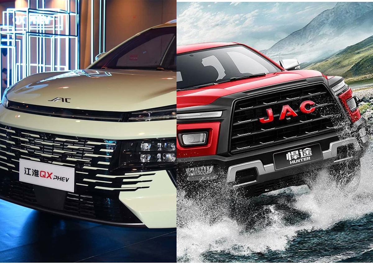 JAC se arma contra a BYD e lançará SUV e picape elétrica em 2024