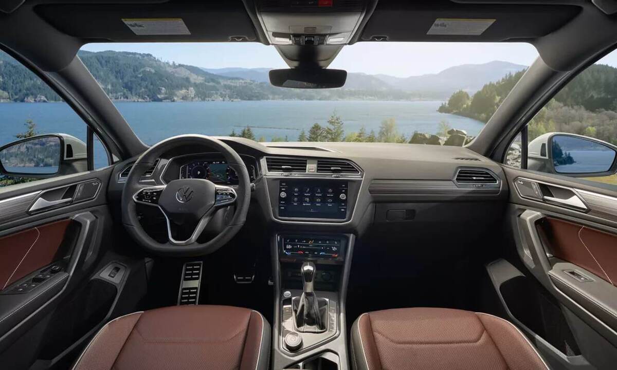 Interior do carro VW Tiguan