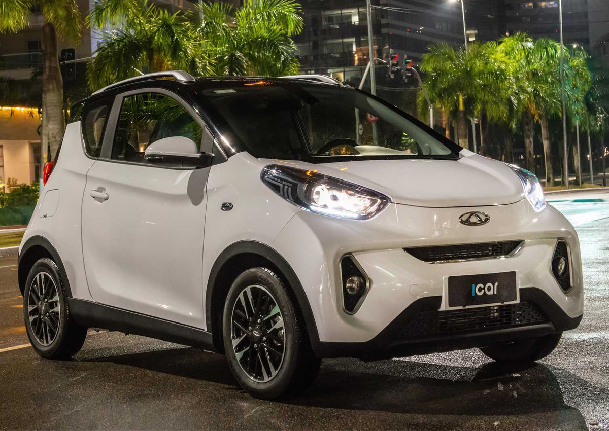 O Chery iCar é uma das opções de carros elétricos para ir e voltar do trabalho - Foto: Divulgação