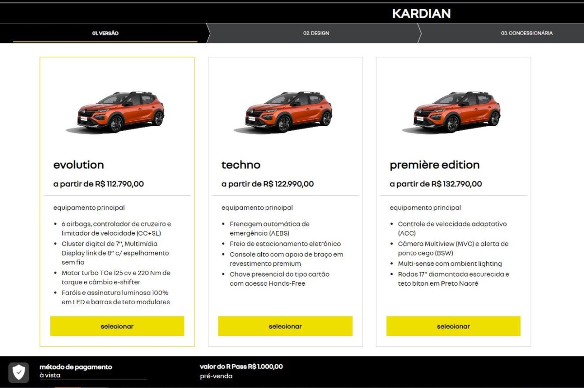 SUV Renault Kardian já tem preço revelado; veja se está mais caro ou barato que os concorrentes