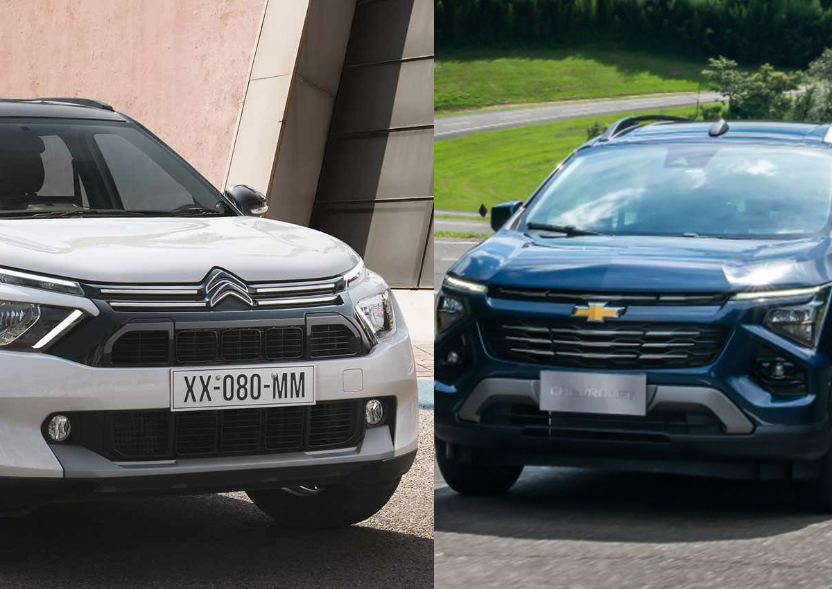 Chevrolet Spin 2025 ou Citroën C3 AirCross: compare a minivan e o SUV