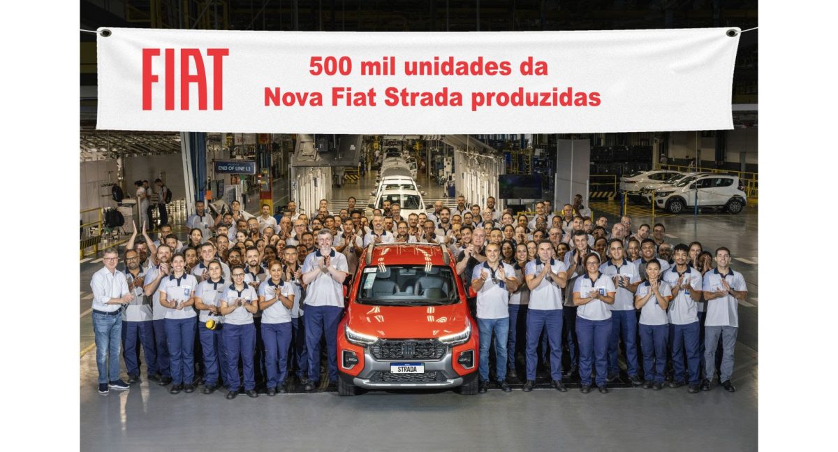 Fiat Strada alcança marca de 500 mil unidades produzidas em Betim (MG)) - Foto: Divulgação