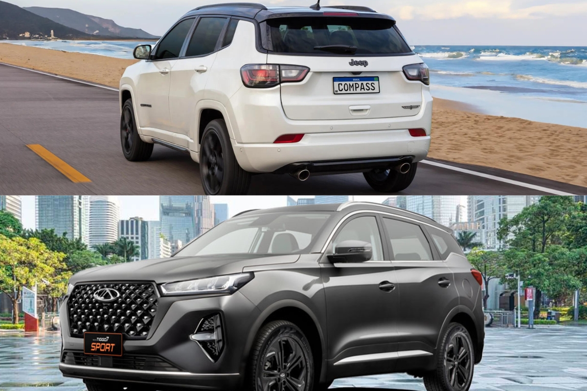 Caoa Tiggo 7 Sport vs Jeep Compass: qual a diferença? Veja comparativo