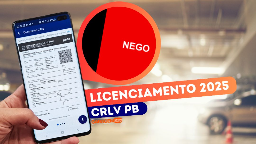 Licenciamento PB 2025: valor e calendário de pagamento