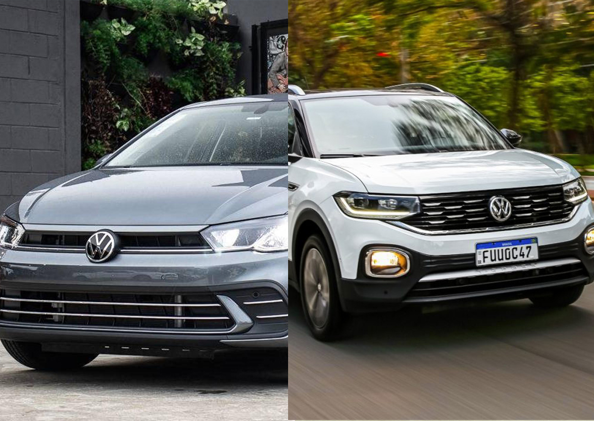 Dobradinha da Volkswagen: Polo e T-Cross são os mais vendidos em suas categorias em abril