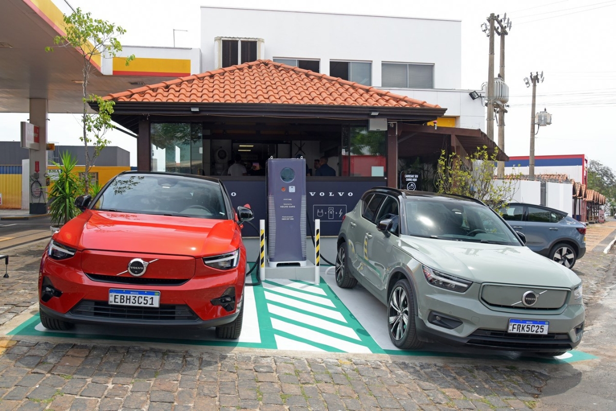 Eletroposto Volvo Porto Ferreira - Foto: divulgação