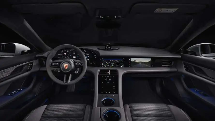 Porsche Taycan interior - Foto: Divulgação