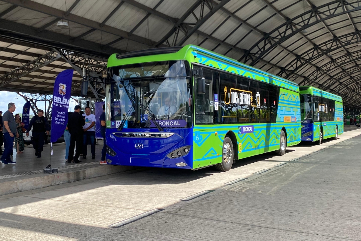 Ônibus elétrico de Belém - PA - Foto: Divulgação