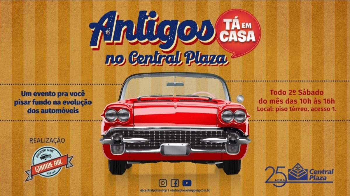 Central Plaza Shopping tem Encontro de Carros Antigos totalmente gratuito