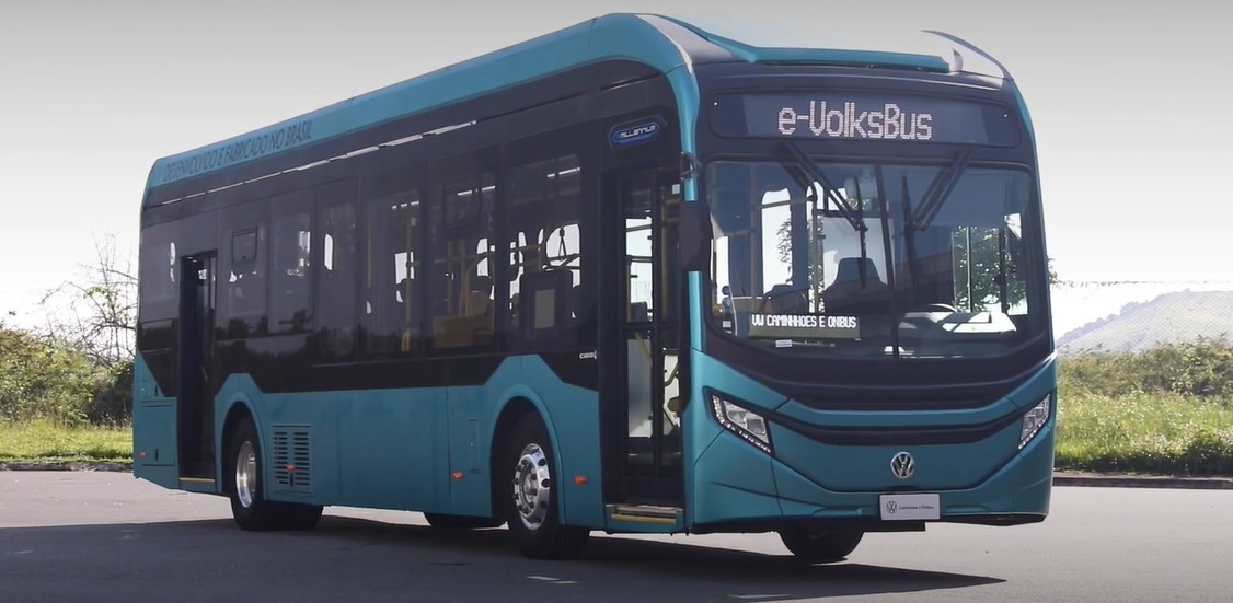 ônibus elétrico da Volkswagen produzido no Brasil