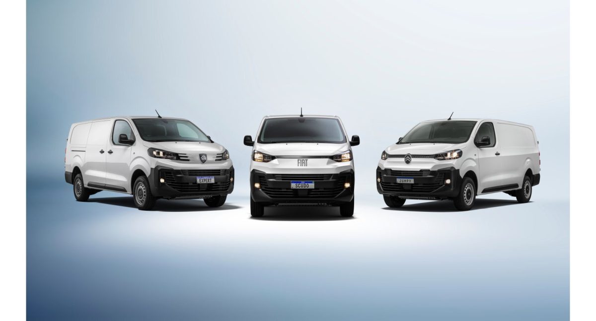 Citroën Jumpy, Fiat Scudo e Peugeot Expert são carros praticamente iguais. - Foto: Divulgação