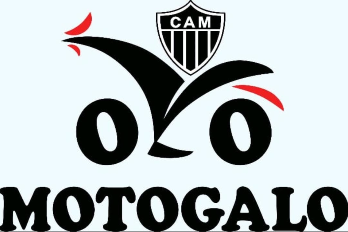 Logotipo dos torcedores destaca o amor pelo Galo e pela motocicleta – Foto: divulgação