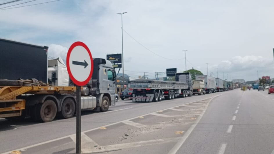 Santa Catarina tem o o trecho da rodovia mais perigosa do Brasil (Foto: Renato Soder, NSC TV)